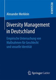 Cover of the book Diversity Management in Deutschland