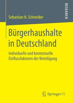 Couverture de l’ouvrage Bürgerhaushalte in Deutschland