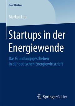 Cover of the book Startups in der Energiewende