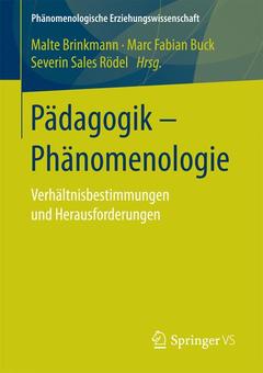 Couverture de l’ouvrage Pädagogik - Phänomenologie