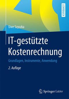 Cover of the book IT-gestützte Kostenrechnung