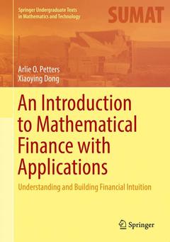 Couverture de l’ouvrage An Introduction to Mathematical Finance with Applications