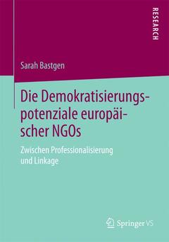 Couverture de l’ouvrage Die Demokratisierungspotenziale europäischer NGOs