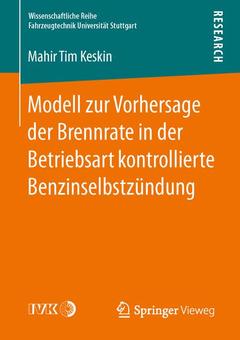 Cover of the book Modell zur Vorhersage der Brennrate in der Betriebsart kontrollierte Benzinselbstzündung