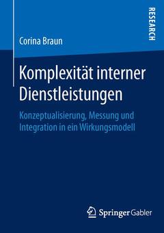 Couverture de l’ouvrage Komplexität interner Dienstleistungen