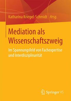 Couverture de l’ouvrage Mediation als Wissenschaftszweig