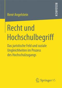 Couverture de l’ouvrage Recht und Hochschulbegriff