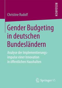 Couverture de l’ouvrage Gender Budgeting in deutschen Bundesländern