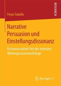 Cover of the book Narrative Persuasion und Einstellungsdissonanz