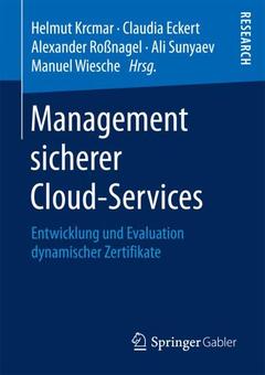 Couverture de l’ouvrage Management sicherer Cloud-Services