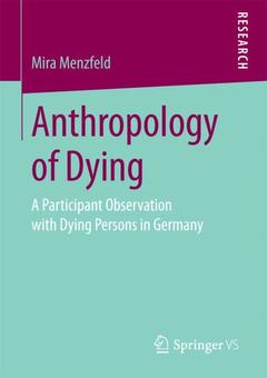 Couverture de l’ouvrage Anthropology of Dying