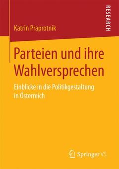Couverture de l’ouvrage Parteien und ihre Wahlversprechen