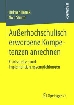 Couverture de l’ouvrage Außerhochschulisch erworbene Kompetenzen anrechnen