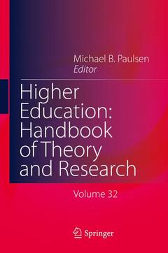 Couverture de l’ouvrage Higher Education: Handbook of Theory and Research