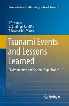 Couverture de l’ouvrage Tsunami Events and Lessons Learned