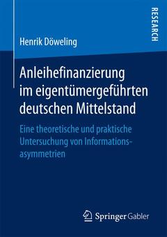 Couverture de l’ouvrage Anleihefinanzierung im eigentümergeführten deutschen Mittelstand
