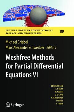 Couverture de l’ouvrage Meshfree Methods for Partial Differential Equations VI
