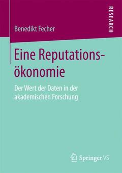 Cover of the book Eine Reputationsökonomie