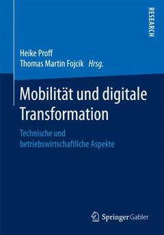 Couverture de l’ouvrage Mobilität und digitale Transformation