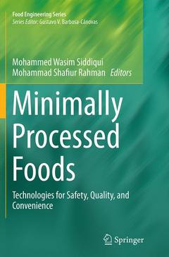 Couverture de l’ouvrage Minimally Processed Foods