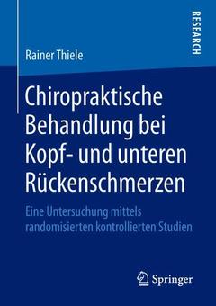 Couverture de l’ouvrage Chiropraktische Behandlung bei Kopf- und unteren Rückenschmerzen