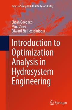 Couverture de l’ouvrage Introduction to Optimization Analysis in Hydrosystem Engineering