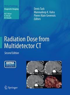 Couverture de l’ouvrage Radiation Dose from Multidetector CT