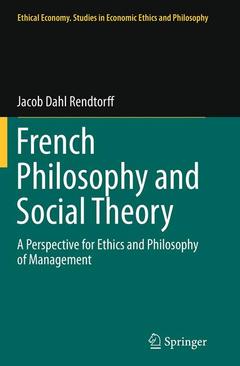 Couverture de l’ouvrage French Philosophy and Social Theory