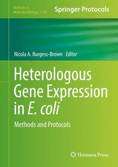 Couverture de l’ouvrage Heterologous Gene Expression in E.coli