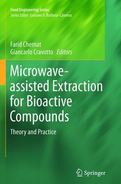 Couverture de l’ouvrage Microwave-assisted Extraction for Bioactive Compounds