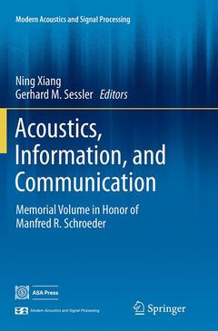 Couverture de l’ouvrage Acoustics, Information, and Communication