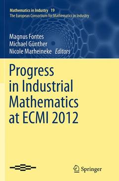Couverture de l’ouvrage Progress in Industrial Mathematics at ECMI 2012