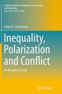 Couverture de l’ouvrage Inequality, Polarization and Conflict