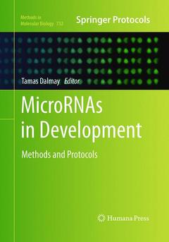 Couverture de l’ouvrage MicroRNAs in Development