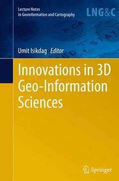 Couverture de l’ouvrage Innovations in 3D Geo-Information Sciences