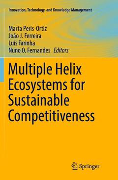 Couverture de l’ouvrage Multiple Helix Ecosystems for Sustainable Competitiveness