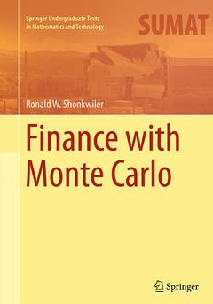 Couverture de l’ouvrage Finance with Monte Carlo