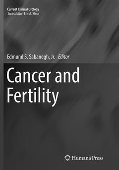 Couverture de l’ouvrage Cancer and Fertility