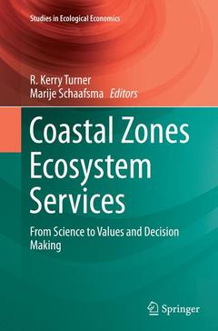 Couverture de l’ouvrage Coastal Zones Ecosystem Services