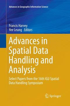 Couverture de l’ouvrage Advances in Spatial Data Handling and Analysis