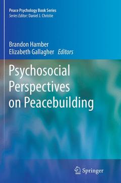 Couverture de l’ouvrage Psychosocial Perspectives on Peacebuilding