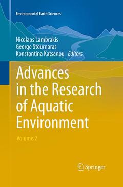 Cover of the book Advances in the Research of Aquatic Environment