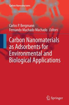 Cover of the book Carbon Nanomaterials as Adsorbents for Environmental and Biological Applications