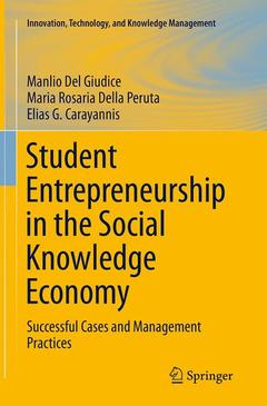 Couverture de l’ouvrage Student Entrepreneurship in the Social Knowledge Economy