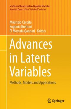 Couverture de l’ouvrage Advances in Latent Variables