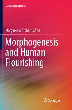 Couverture de l’ouvrage Morphogenesis and Human Flourishing