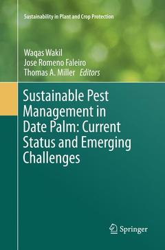Couverture de l’ouvrage Sustainable Pest Management in Date Palm: Current Status and Emerging Challenges