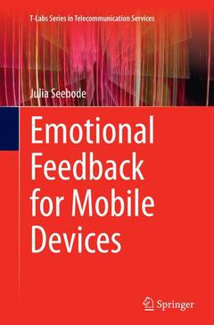 Couverture de l’ouvrage Emotional Feedback for Mobile Devices