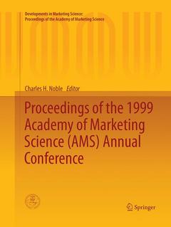 Couverture de l’ouvrage Proceedings of the 1999 Academy of Marketing Science (AMS) Annual Conference