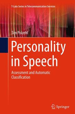 Couverture de l’ouvrage Personality in Speech